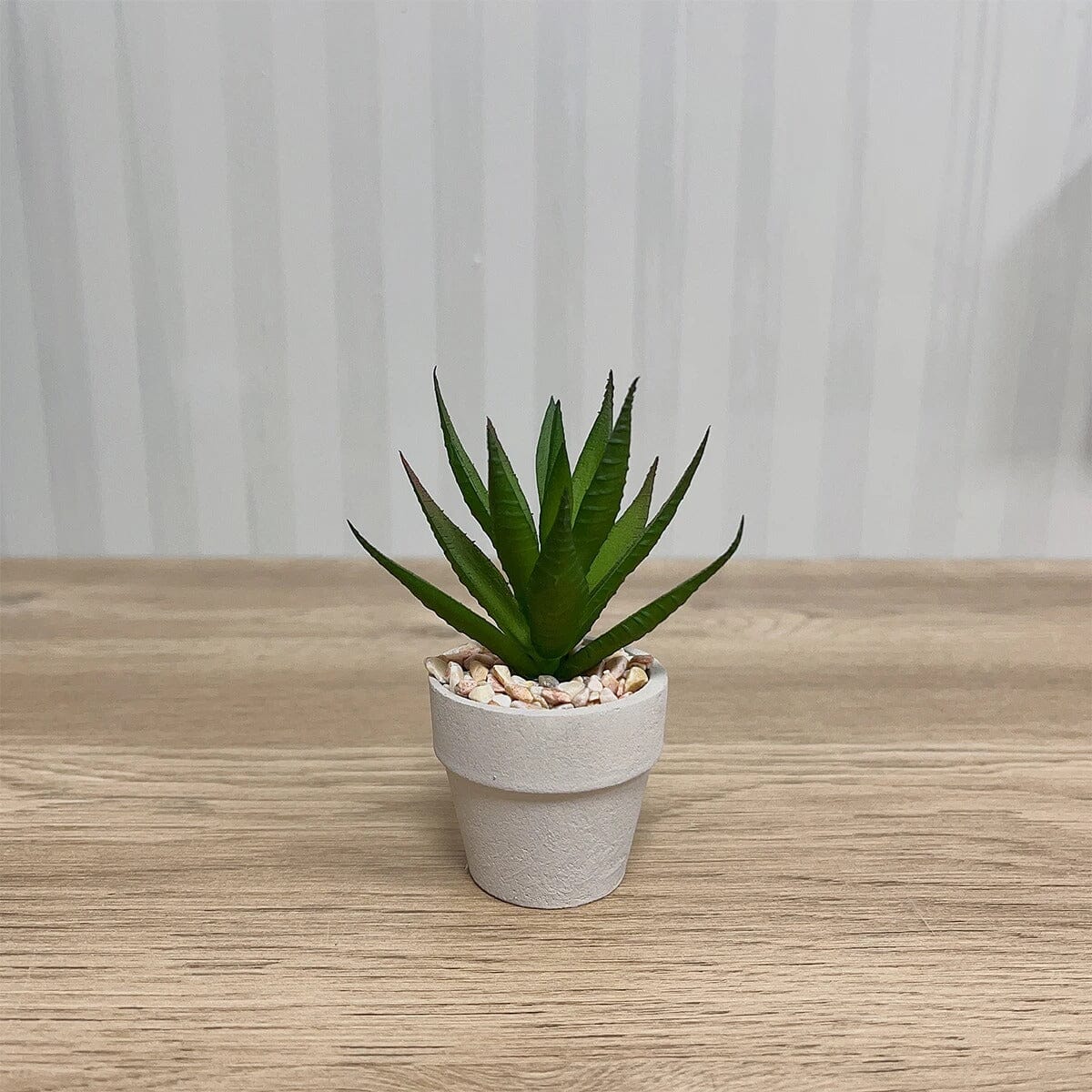 3 Mini Plantes Succulentes Artificielles en Pot - 9 cm