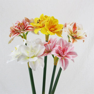 Amaryllis Artificielle Haut de Gamme - 62 cm