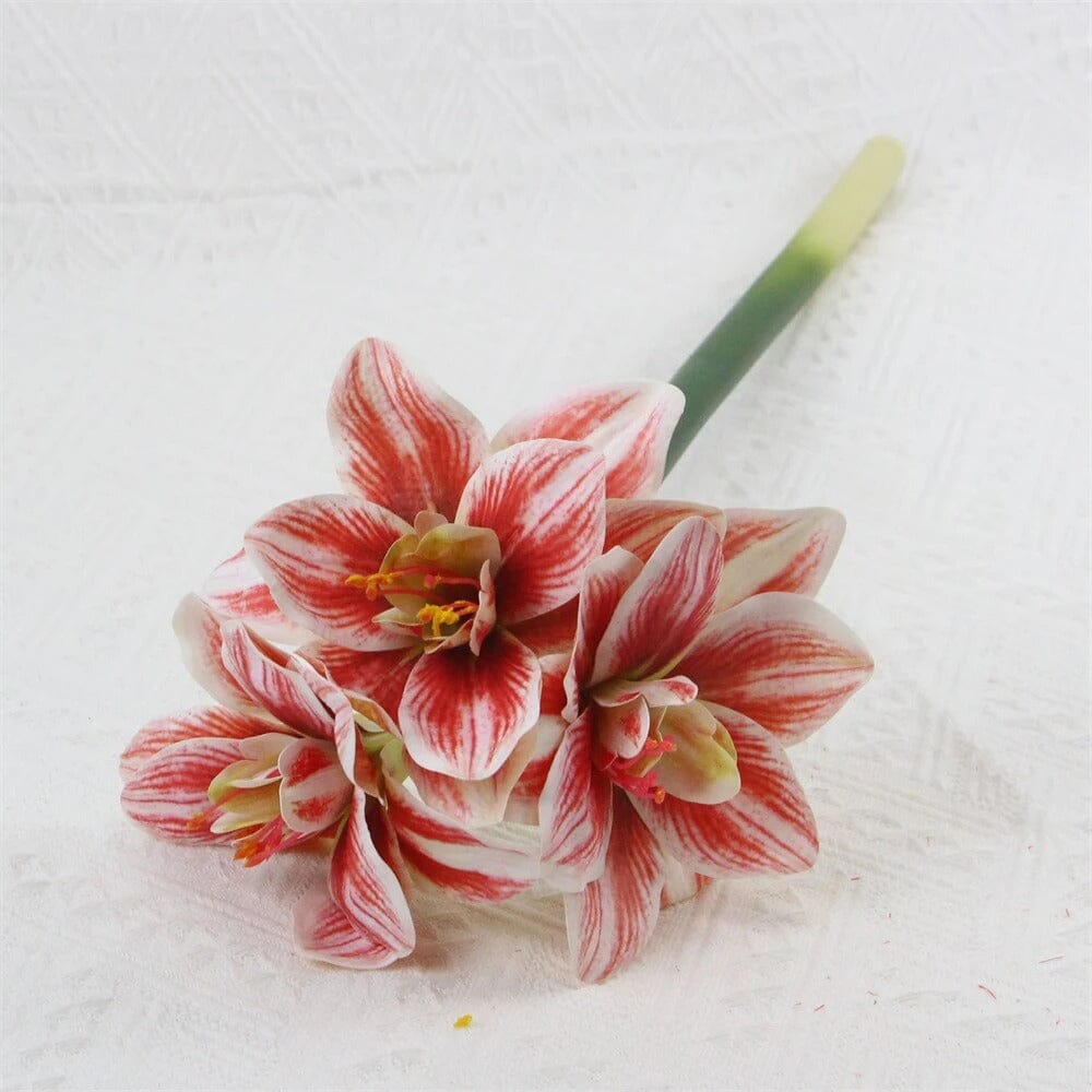 Amaryllis Artificielle Haut de Gamme - 62 cm