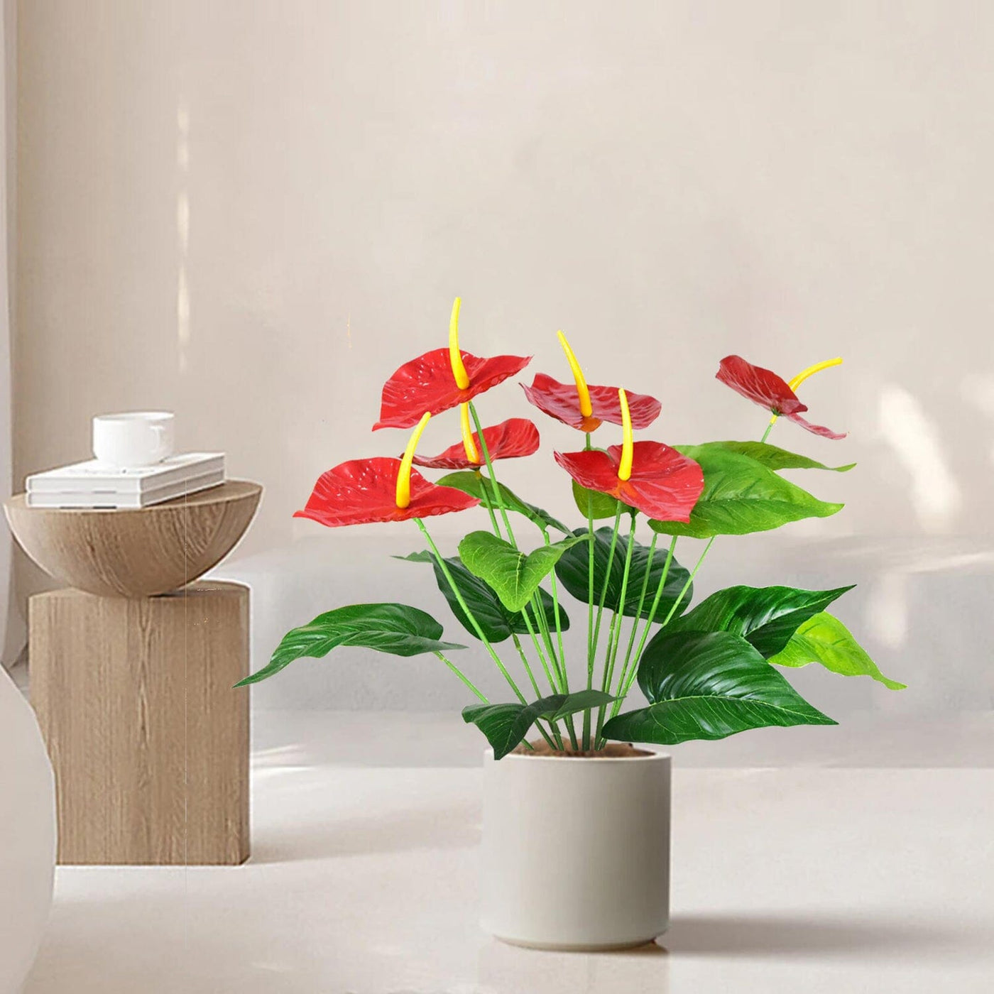 Anthurium Artificiel Rouge