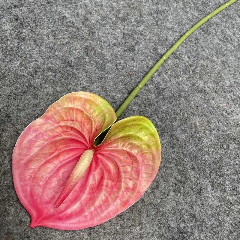 Anthurium artificiel sur tige - 60 cm