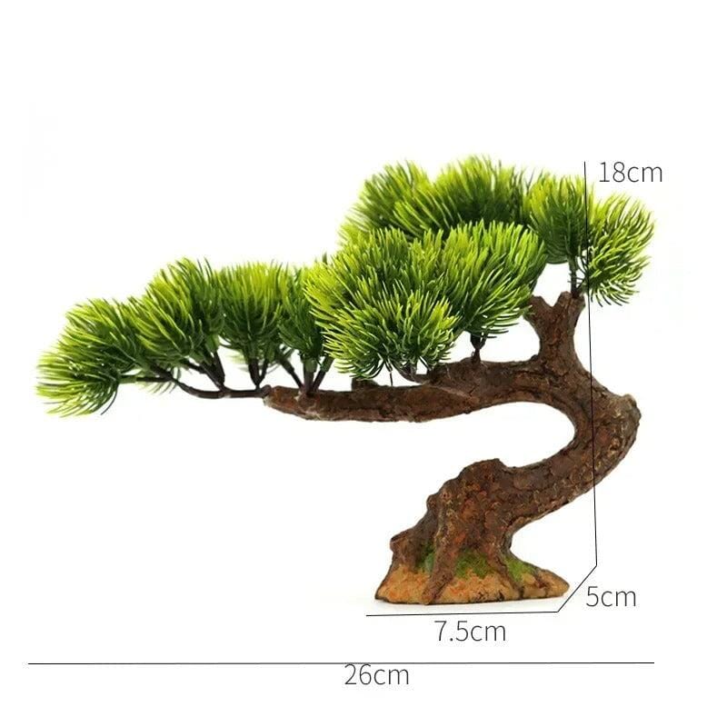 Arbre Artificiel pour Aquarium - 26 cm