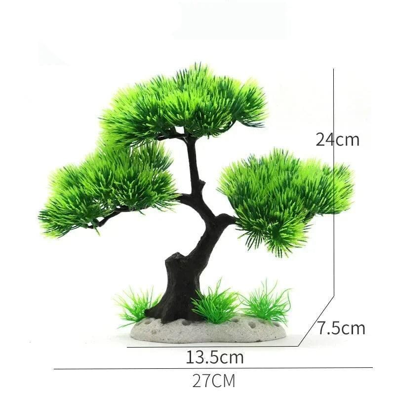 Arbre Artificiel pour Aquarium - 27 cm