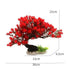 Arbre Artificiel Rouge pour Aquarium - 30 cm