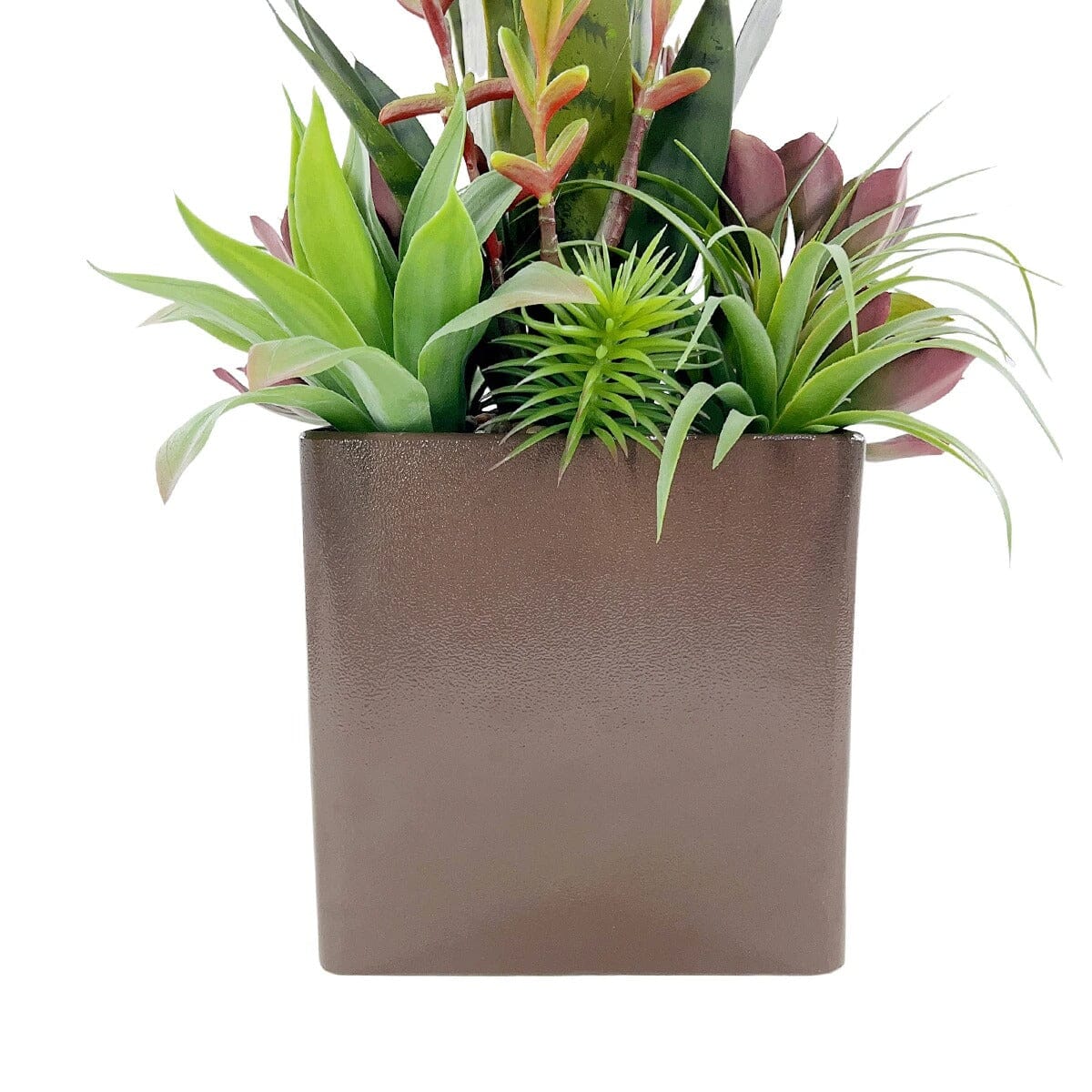 Arrangement de Succulentes et Sansevieria Artificiel en Pot