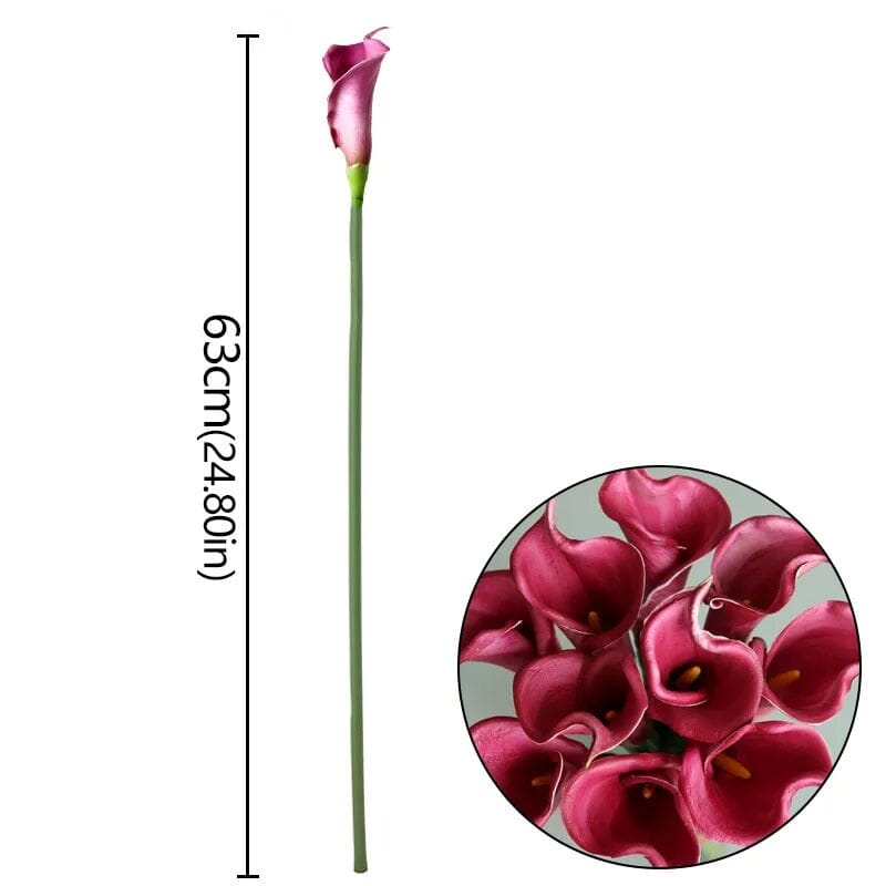 Arum Artificiel sur Tige - 63 cm