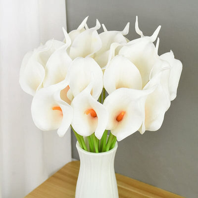 Arum Blanc Artificiel - Bouquet 10 Tiges