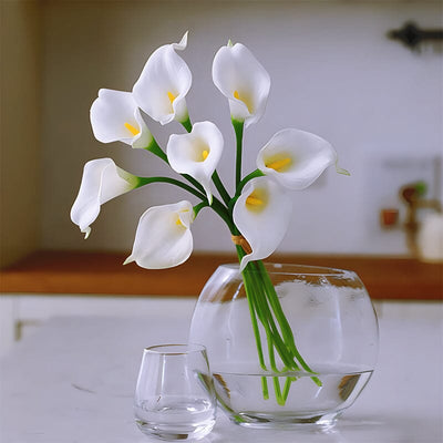 Arum Blanc Artificiel - Bouquet 10 Tiges