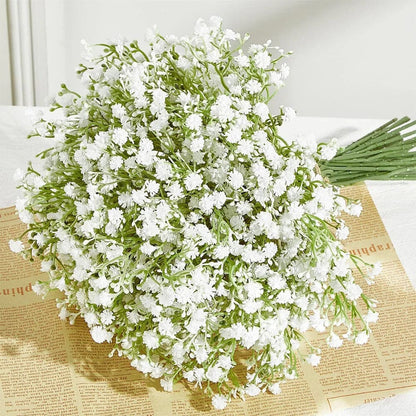 Bouquet Artificiel Mariage - Gypsophiles Blanc Pur