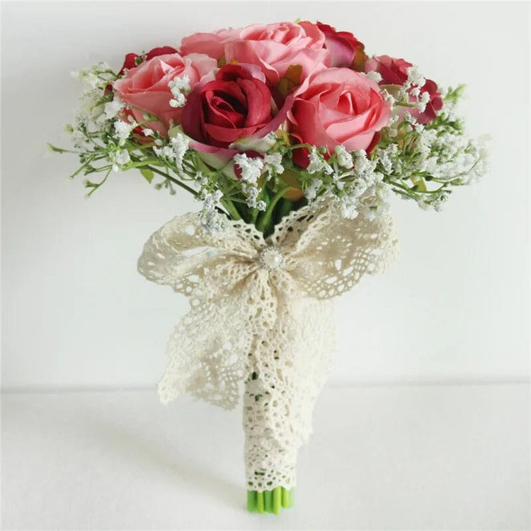 Artificial wedding bouquet roses