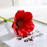 Bouquet Coquelicot Artificiel Rouge - 35 cm