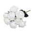 Bouquet de 10 roses artificielles blanches