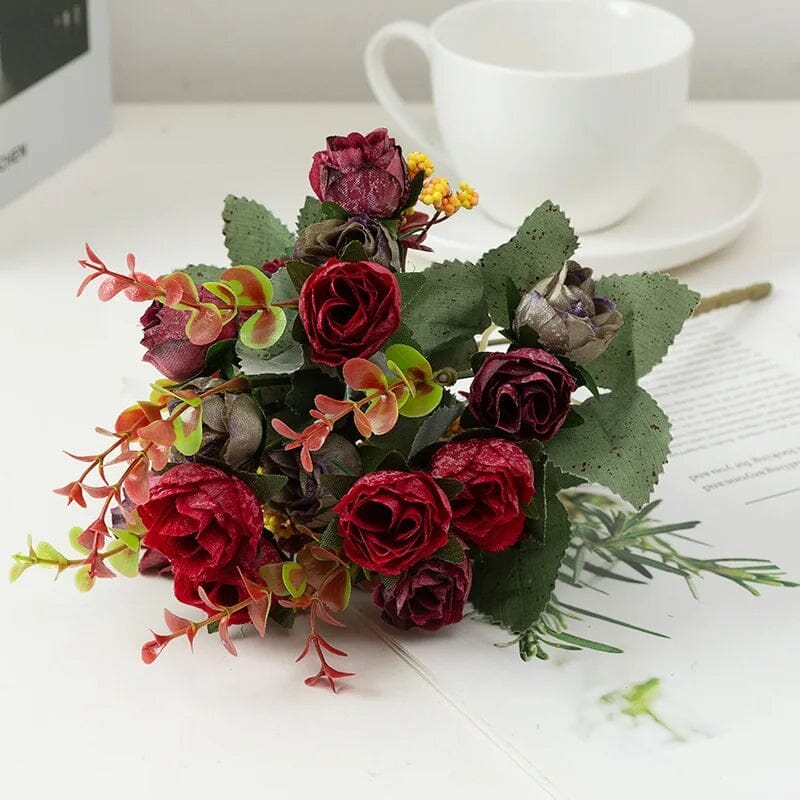 Bouquet de Fleurs Artificielle pour Tombe - 32 cm