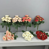 Bouquet de Rose Artificielle Haut de Hamme - 41 cm