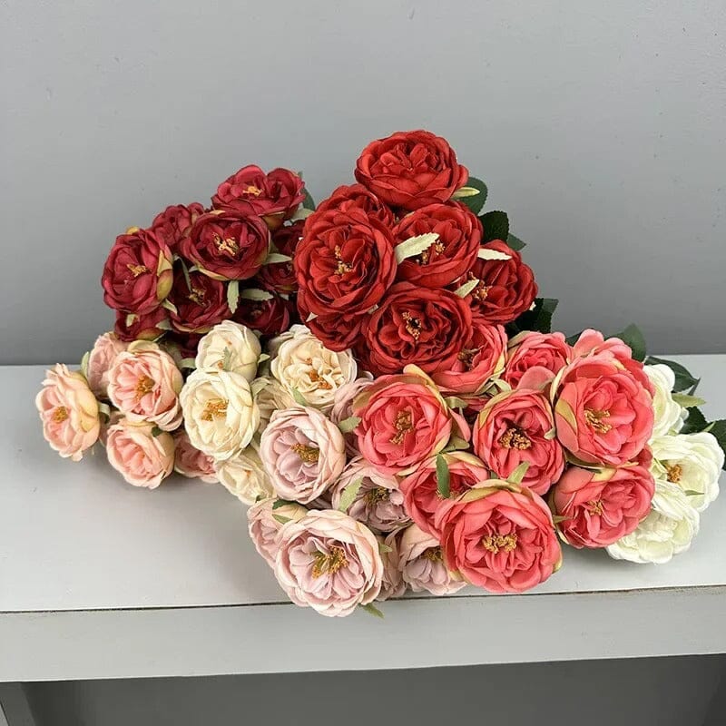 Bouquet de Rose Artificielle Haut de Hamme - 41 cm