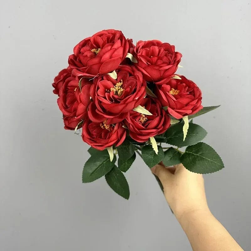 Bouquet de Rose Artificielle Haut de Hamme - 41 cm