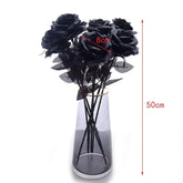 Bouquet De Rose Artificielle Noire (5 Roses) - 50 cm