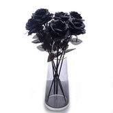 Bouquet De Rose Artificielle Noire (5 Roses) - 50 cm