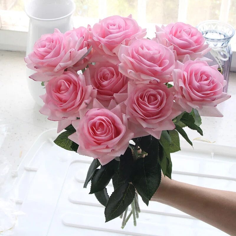 Bouquet de Rose Artificielle St Valentin (Par 15) - 42 cm