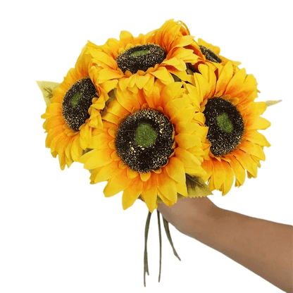 Bouquet de Tournesols Artificiels – Lot de 5