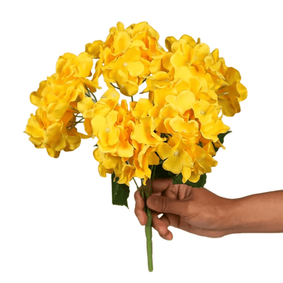 Bouquet d’Hortensia Artificiel Jaune