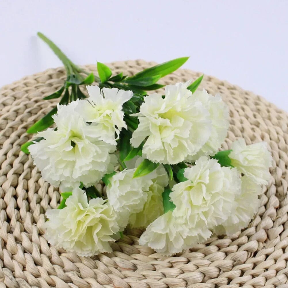 Bouquet Géranium Artificiel Blanc