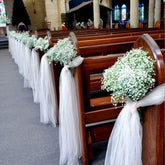 Bouquet Gypsophile Artificiel Blanc Pur (20 Tiges)