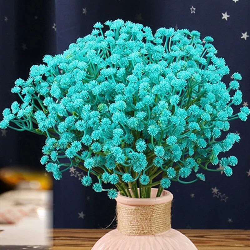 Bouquet Gypsophile Artificiel Bleu (20 Tiges)