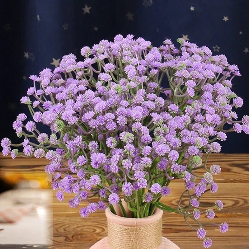 Bouquet Gypsophile Artificiel Lavande (20 Tiges)