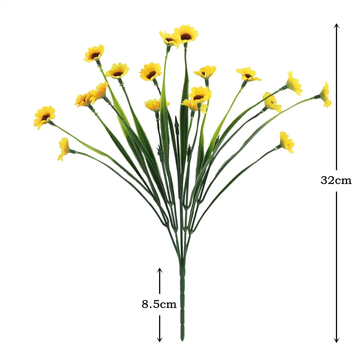 Bouquet Marguerite Artificielle Jaune - 32 cm