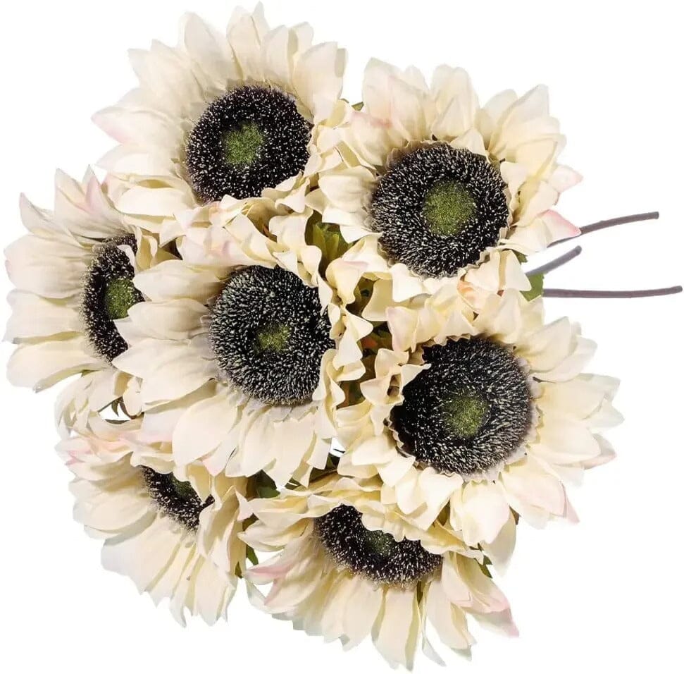 Bouquet Tournesol Artificiel - Lot de 7 - 45 cm