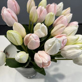 Bouquet tulipe artificielle haut de gamme - 50 cm