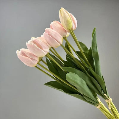 Bouquet tulipe artificielle haut de gamme - 50 cm