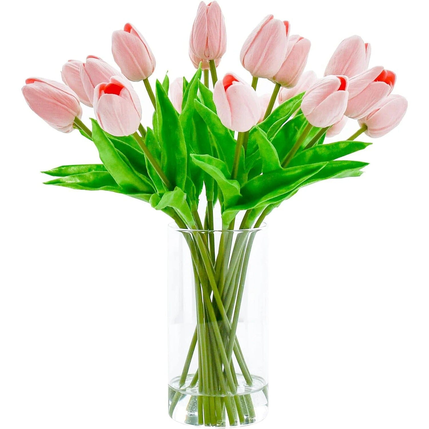 Bouquet Tulipe Artificielle - Rose et Rose Clair (10 Fleurs)