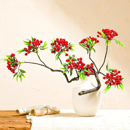 Branche Baie Artificielle Décorative - 95 cm