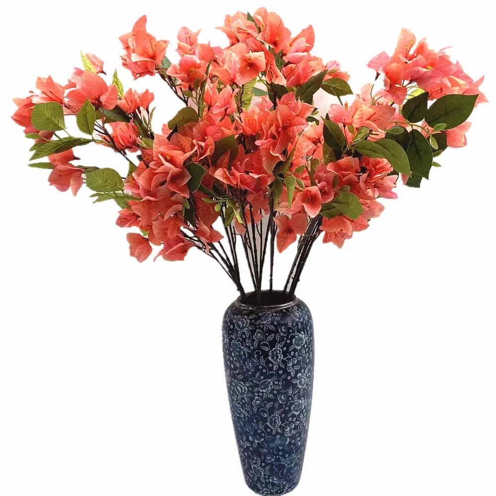 Branche Bougainvillier Artificiel en Bouquet Pêche - 77 cm