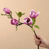 Branche de Magnolia Artificiel Fleuri - 68 cm