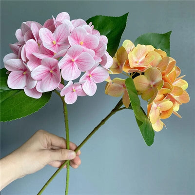 Branche D'Hortensia Artificiel Haut de Gamme - 42 cm