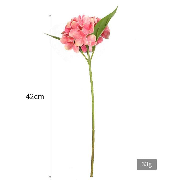 Branche D'Hortensia Artificiel Haut de Gamme - 42 cm