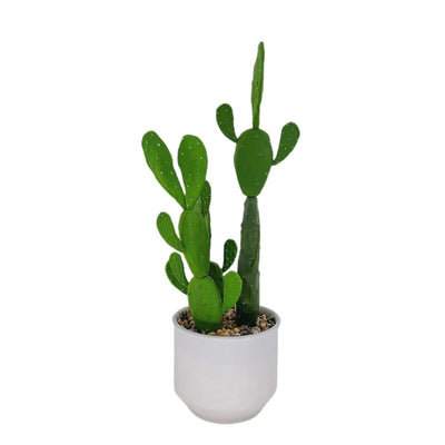 Cactus Artificiel Déco Intérieur Haut de Gamme - 49,5 cm