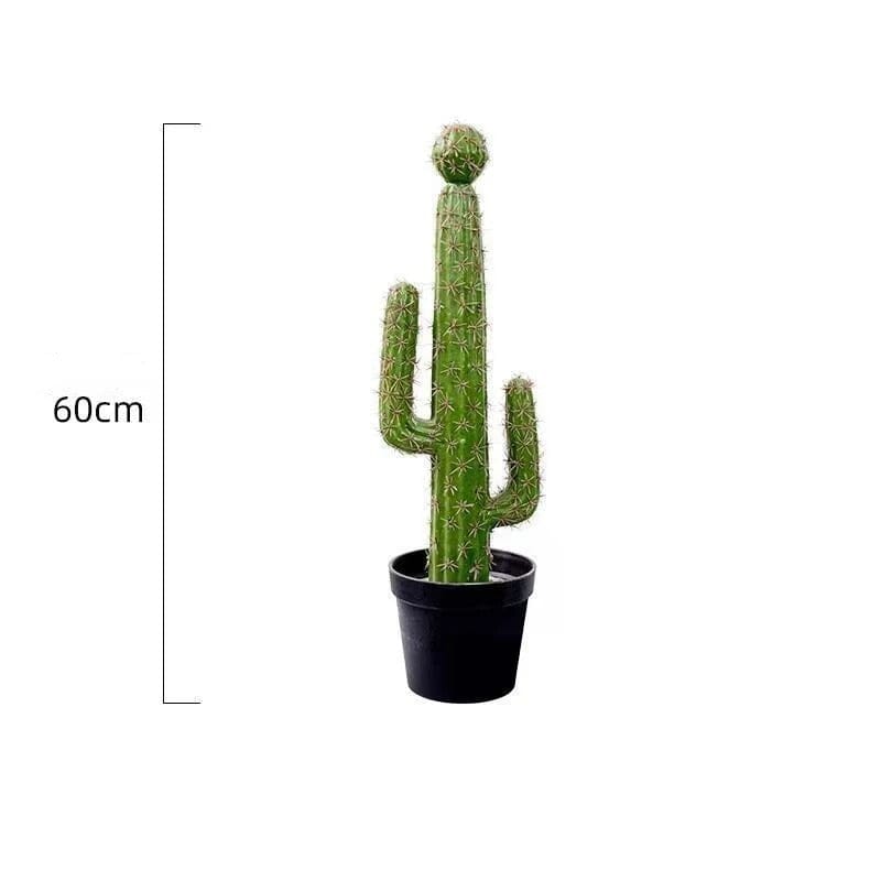 Cactus artificiel Saguaro en pot - 80 cm