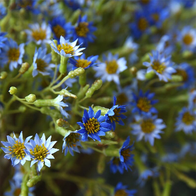 Chrysantème Artificiel Bleu - 52 cm