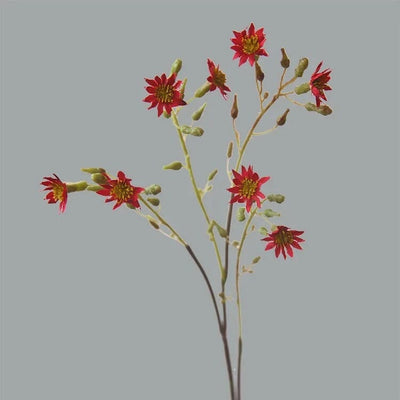 Chrysanthème Artificiel Rouge - 52 cm