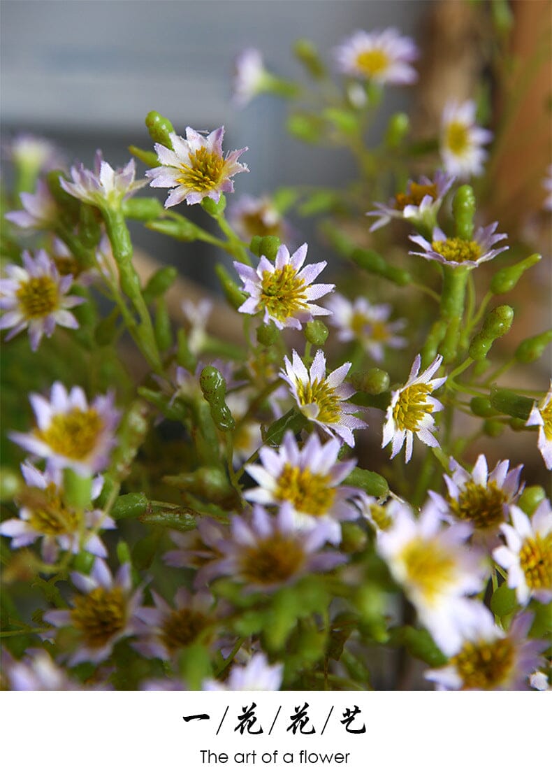 Chrysanthème Artificiel Violet - 52 cm