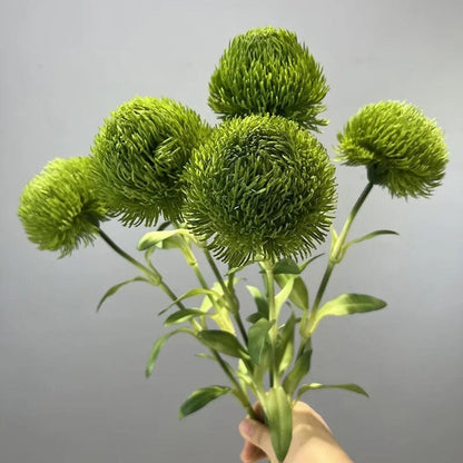 Chrysanthème Pompon Artificiel Haut de Gamme - 50 cm