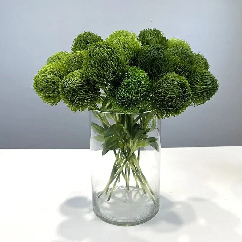 Chrysanthème Pompon Artificiel Haut de Gamme - 50 cm