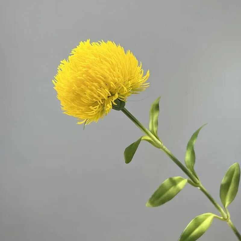 Chrysanthème Pompon Artificiel Haut de Gamme - 50 cm