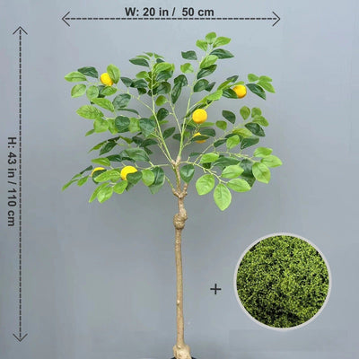 Citronnier Artificiel 110 cm avec Feuillage