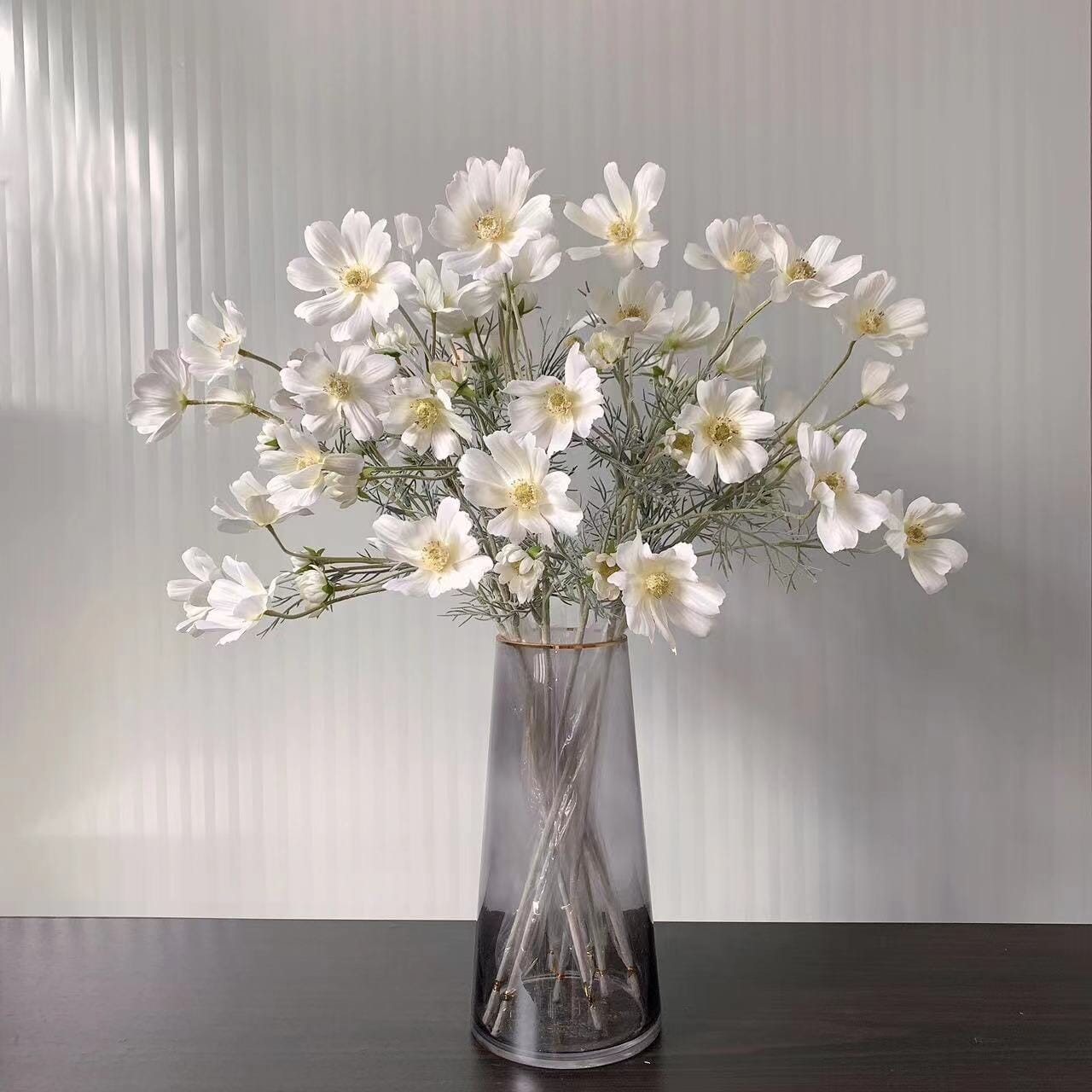 Cosmos Artificiel Blanc - (Par 5) - 60 cm