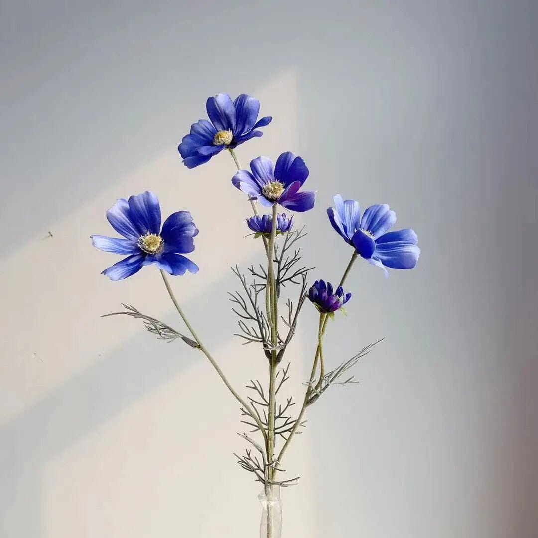 Cosmos Artificiel Bleu - (Par 5) - 60 cm